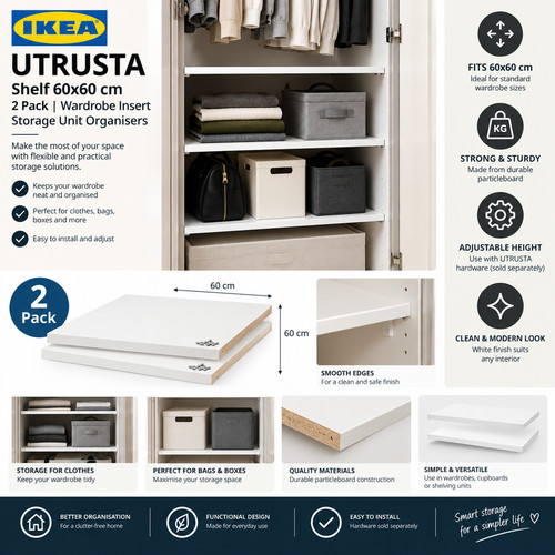 Ikea utrusta regal weiß - ikea,